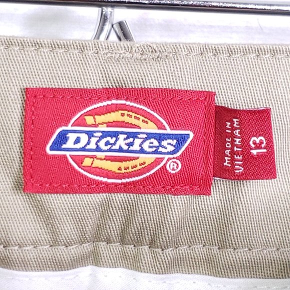 Dickies Girl Junior 5 Pocket Classic Skinny Low Rise Pants, Sz 13 Khaki, HH164 - Picture 8 of 9